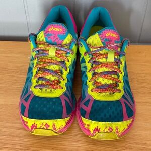 Asics Gel Noosa Tri 9 Running Shoes Neon Colorway Swim Bike Run US 10 T458N
